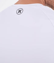 Lycra HURLEY - RASH SLIM FIT ICON CIRCLE LS WHITE