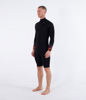Neopren HURLEY - M AIR 2/2 MM BUBBLE LS SPRINGSUIT BLACK BUBBLE