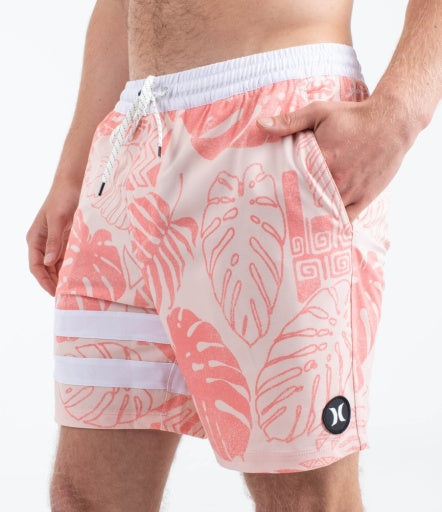 Boardshorts HURLEY - PHNTM ECO BLOCK PARTY VOLLEY 17 - Candy Pink