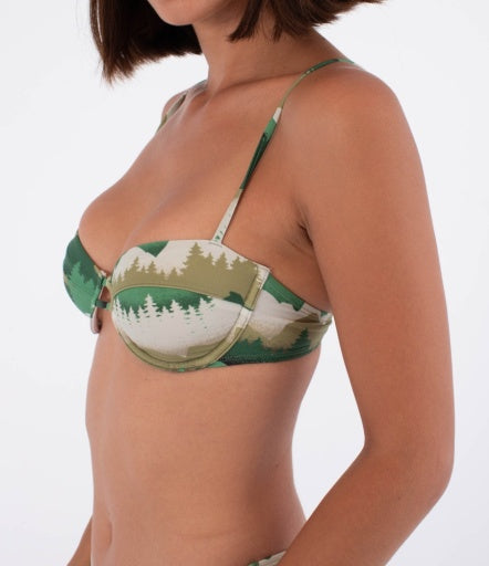 Costum de baie HURLEY - HURLEY UNDER WIRE TOP RIVERDALE