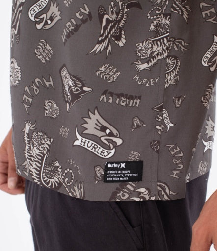 Camasa HURLEY - M WOVEN SS ETAM BLACK