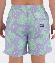 Boardshorts HURLEY - M VOLLEY ICON PRINTING PRESS CORAL LAVENDER MIST