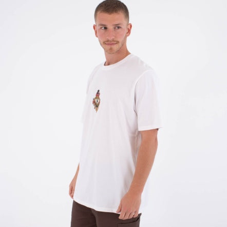 Tricou HURLEY - TATTOO TRUDY HEART SS TEE WHITE