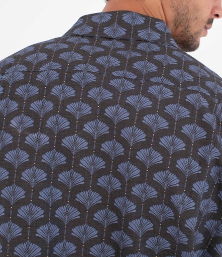 Camasa HURLEY - M WOVEN SS PRINTING PRESS ARBORE BLACK