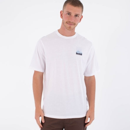 Tricou HURLEY - TEE SS PRINTING PRESS SURFWAR WHITE