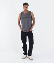 Maiou HURLEY - M SIDER FP TANK - Dark Stone Grey