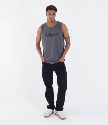 Maiou HURLEY - M SIDER FP TANK - Dark Stone Grey