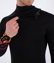 Neopren HURLEY - M AIR 2/2 MM BUBBLE LS SPRINGSUIT BLACK BUBBLE