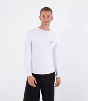 Lycra HURLEY - RASH SLIM FIT ICON CIRCLE LS WHITE
