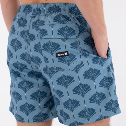 Boardshorts HURLEY - M VOLLEY ICON PRINTING PRESS ARBORE WORKER BLUE