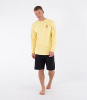 Lycra HURLEY - RASH REGULAR FLAMENGUE LS NECTARINE