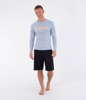 Lycra HURLEY - RASH SLIM FIT BOX LS SPRING BREEZE