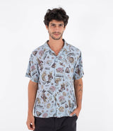 Camasa HURLEY - M WOVEN SS ETAM WORKER BLUE