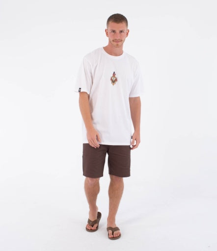 Tricou HURLEY - TATTOO TRUDY HEART SS TEE WHITE