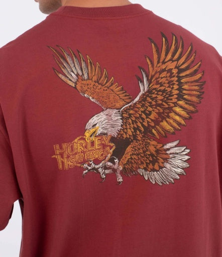 Tricou HURLEY - FLY SS CHERRY CRIMSON