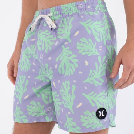 Boardshorts HURLEY - M VOLLEY ICON PRINTING PRESS CORAL LAVENDER MIST