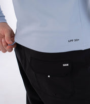 Lycra HURLEY - RASH SLIM FIT BOX LS SPRING BREEZE