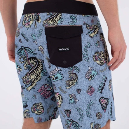 Boardshorts HURLEY - M PHANTOM ART 18' WORKER BLUE