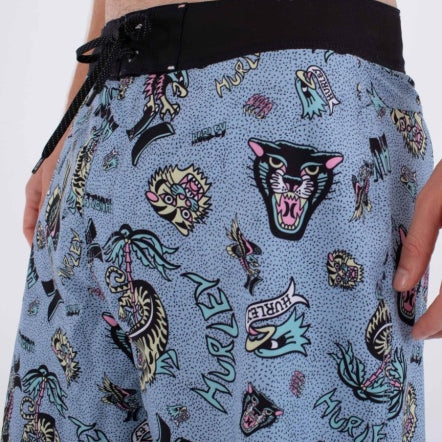 Boardshorts HURLEY - M PHANTOM ART 18' WORKER BLUE