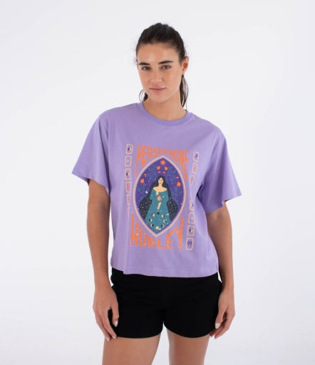 Tricou HURLEY - TEE PERSEPHONE CREEK LAVENDER ILLUSION