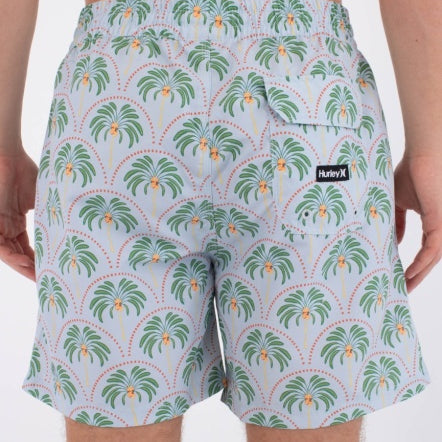 Boardshorts HURLEY - M VOLLEY ICON PRINTING PRESS PALM AUBURN