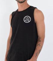 Maiou HURLEY - M SIDER BP TANK - Negru