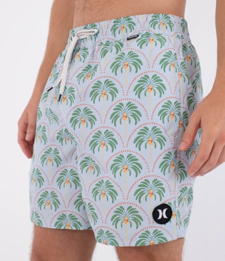 Boardshorts HURLEY - M VOLLEY ICON PRINTING PRESS PALM AUBURN