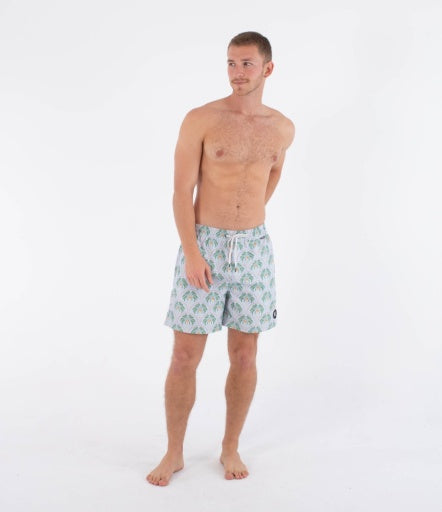 Boardshorts HURLEY - M VOLLEY ICON PRINTING PRESS PALM AUBURN