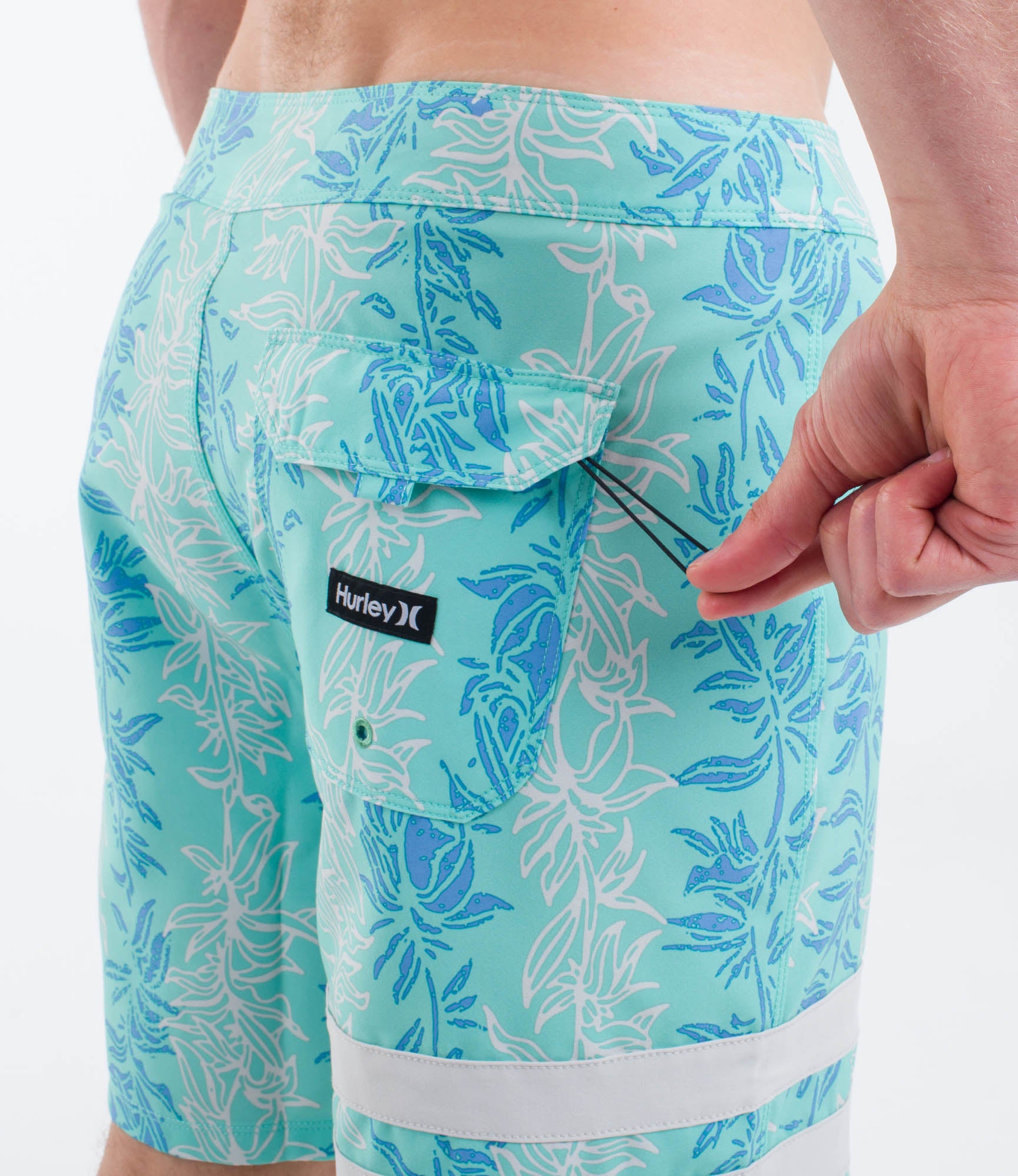 Boardshorts HURLEY - BLOCK PARTY 18' TROPICAL MIST