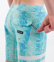 Boardshorts HURLEY - BLOCK PARTY 18' TROPICAL MIST